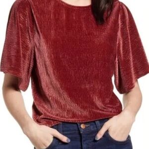 Madewell Velvet Tan Top